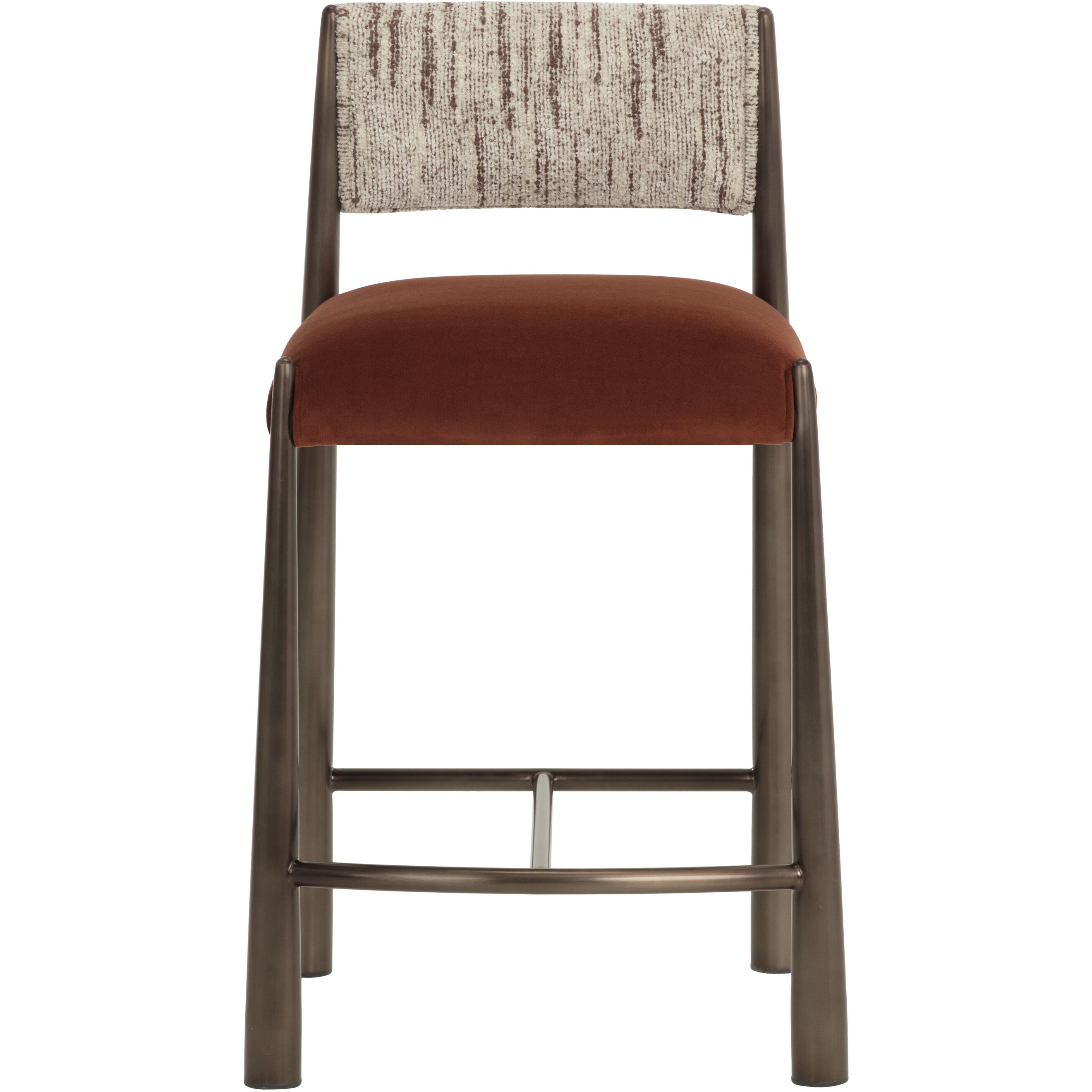 Bayard 36.5 inch Dark Bronze / Meg Rust / Terri Nutmeg Counter Stool